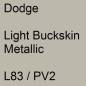 Preview: Dodge, Light Buckskin Metallic, L83 / PV2.